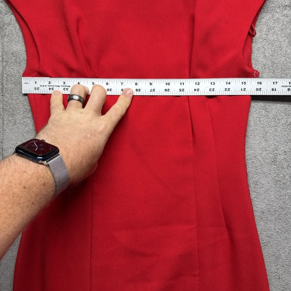 Maeve Anthropologie Red Sleeveless Sheath Dress Women's 6 Date Night Party - Picture 3 of 7